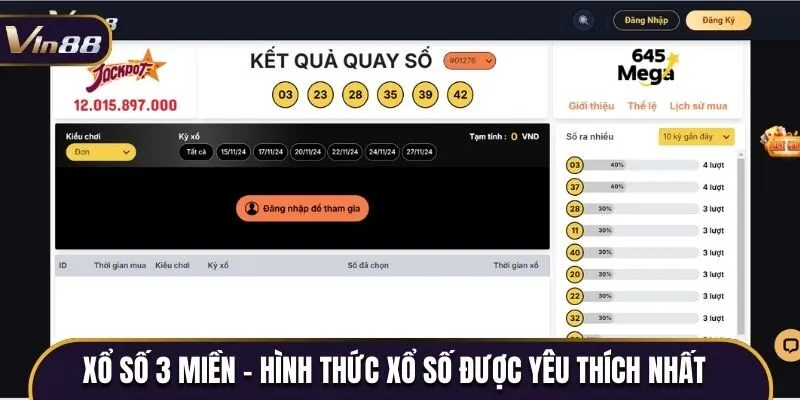 Xổ số 3 miền - Hình thức xổ số được yêu thích nhất 