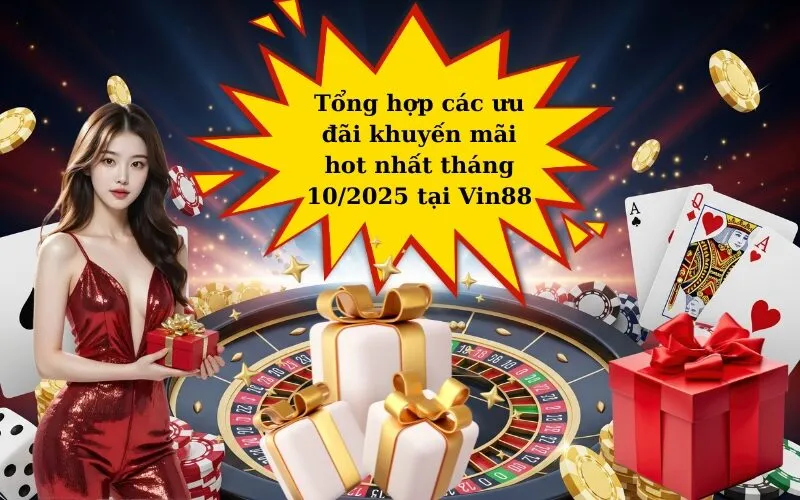 Tổng hợp các ưu đãi khuyến mãi hot nhất tháng 10-2025 tại Vin88